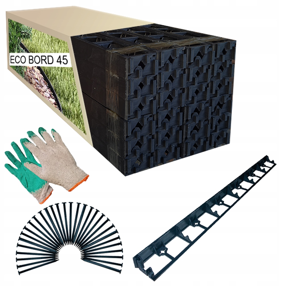 

Eko Obrzeże Trawnikowe 45MM X 10M Bord 30 Kotwy