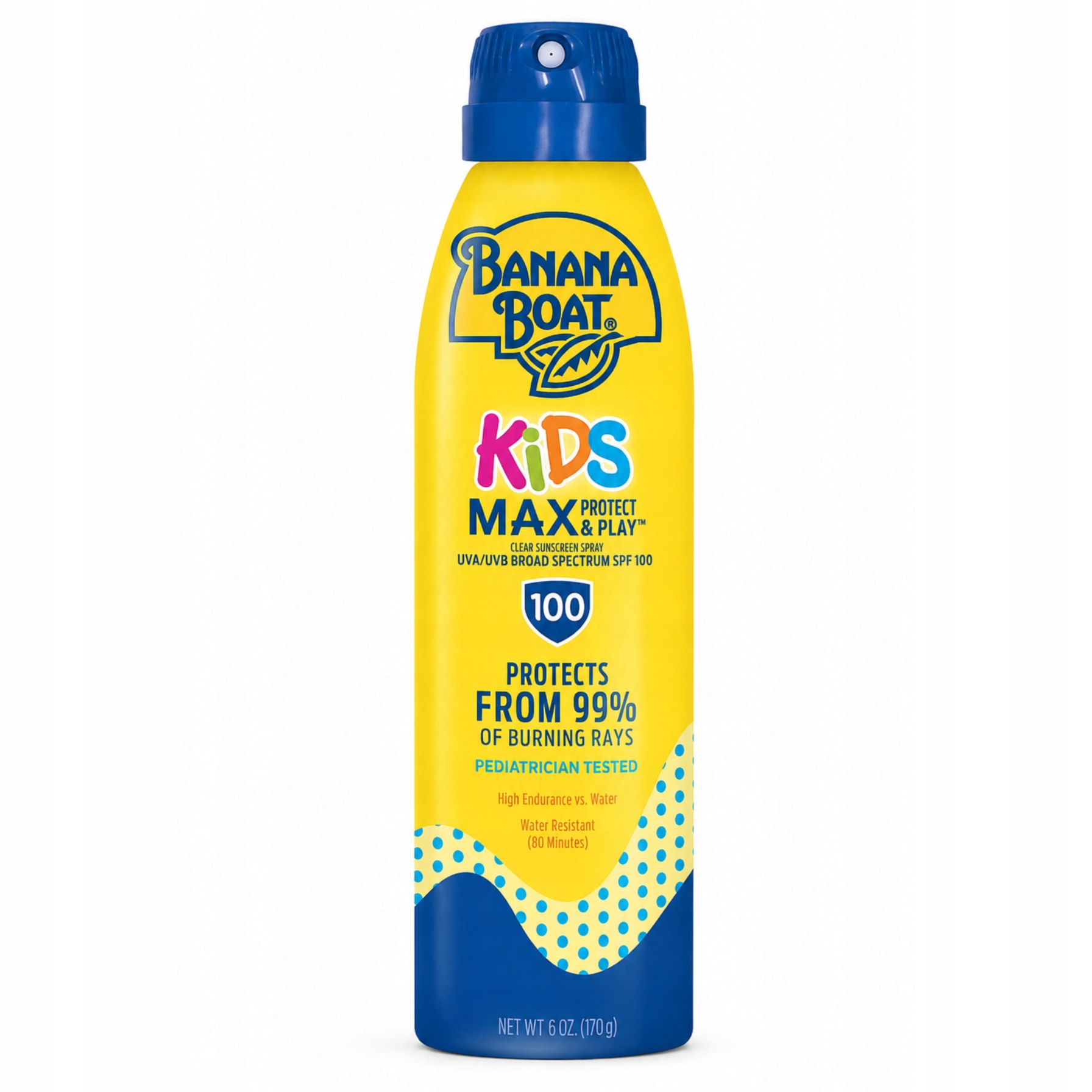 Opalovací sprej s SPF100 pro děti, balzám Kids Max Banana Boat 170g
