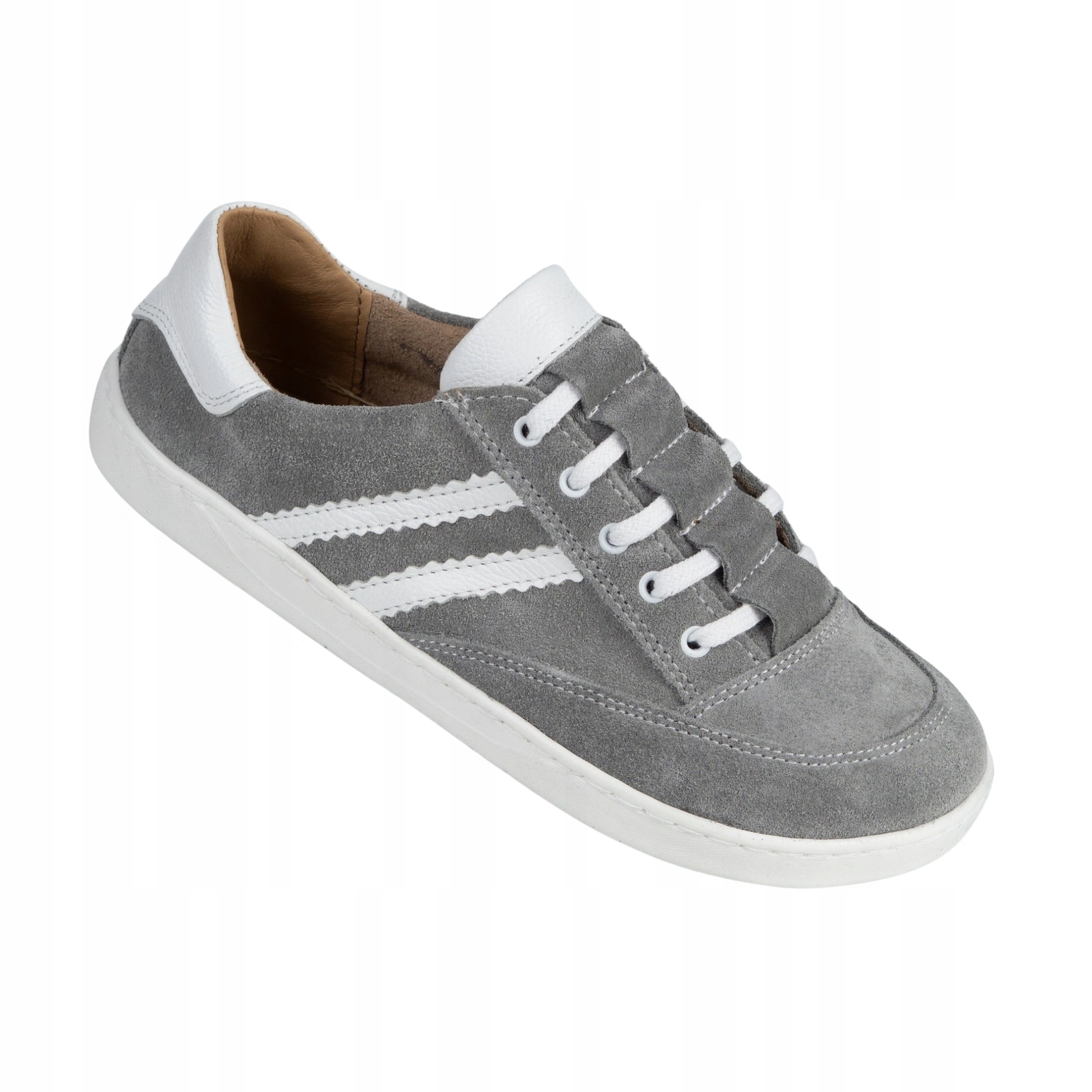 Dámské barefoot tenisky Kaia Olivier kožené boty šedé 42