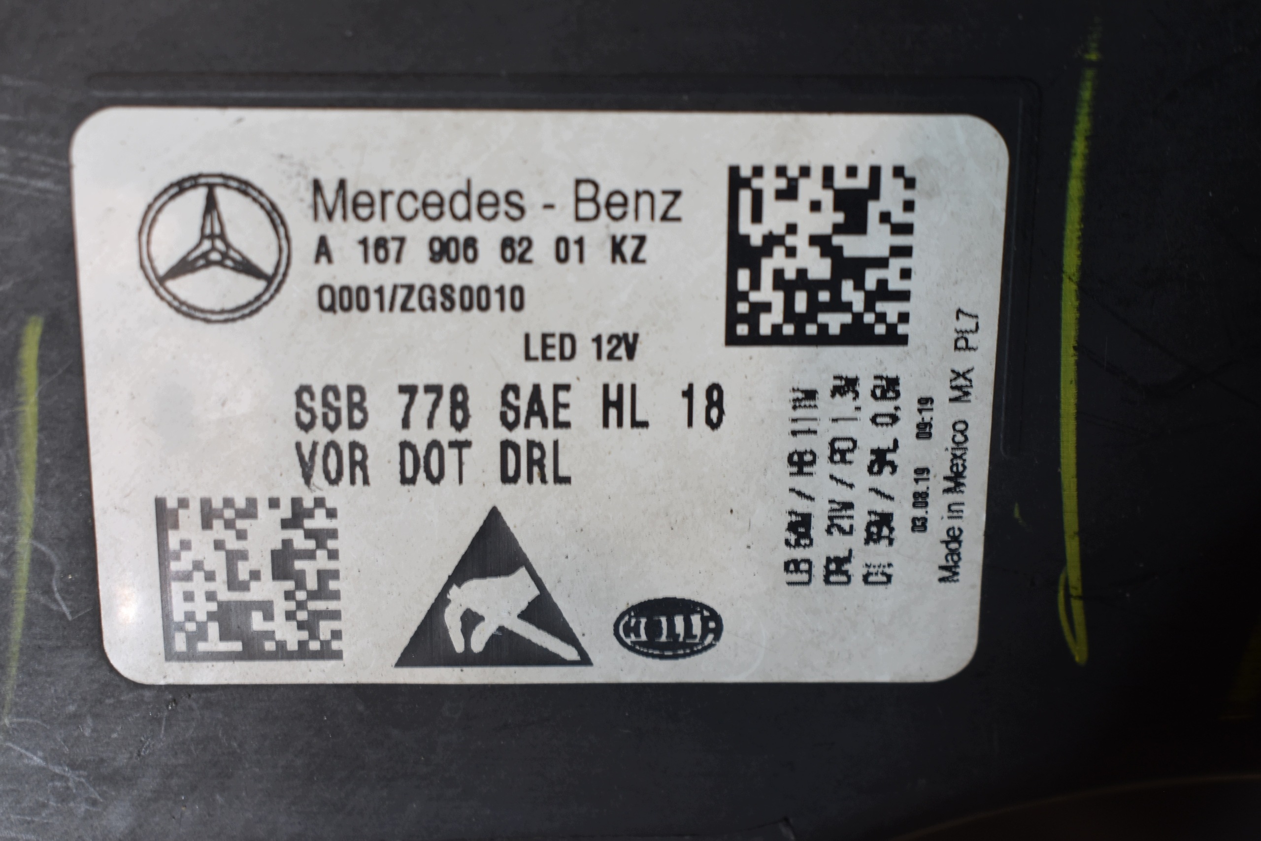 IDEALNA light front front right MULTIBEAM + MODULY MERCEDES GLS X167