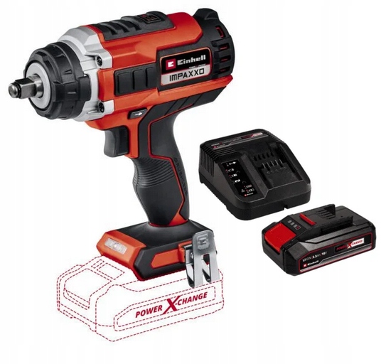 Einhell Rázový Uťahovák Impaxxo 18/400 Sada 2,5 Ah