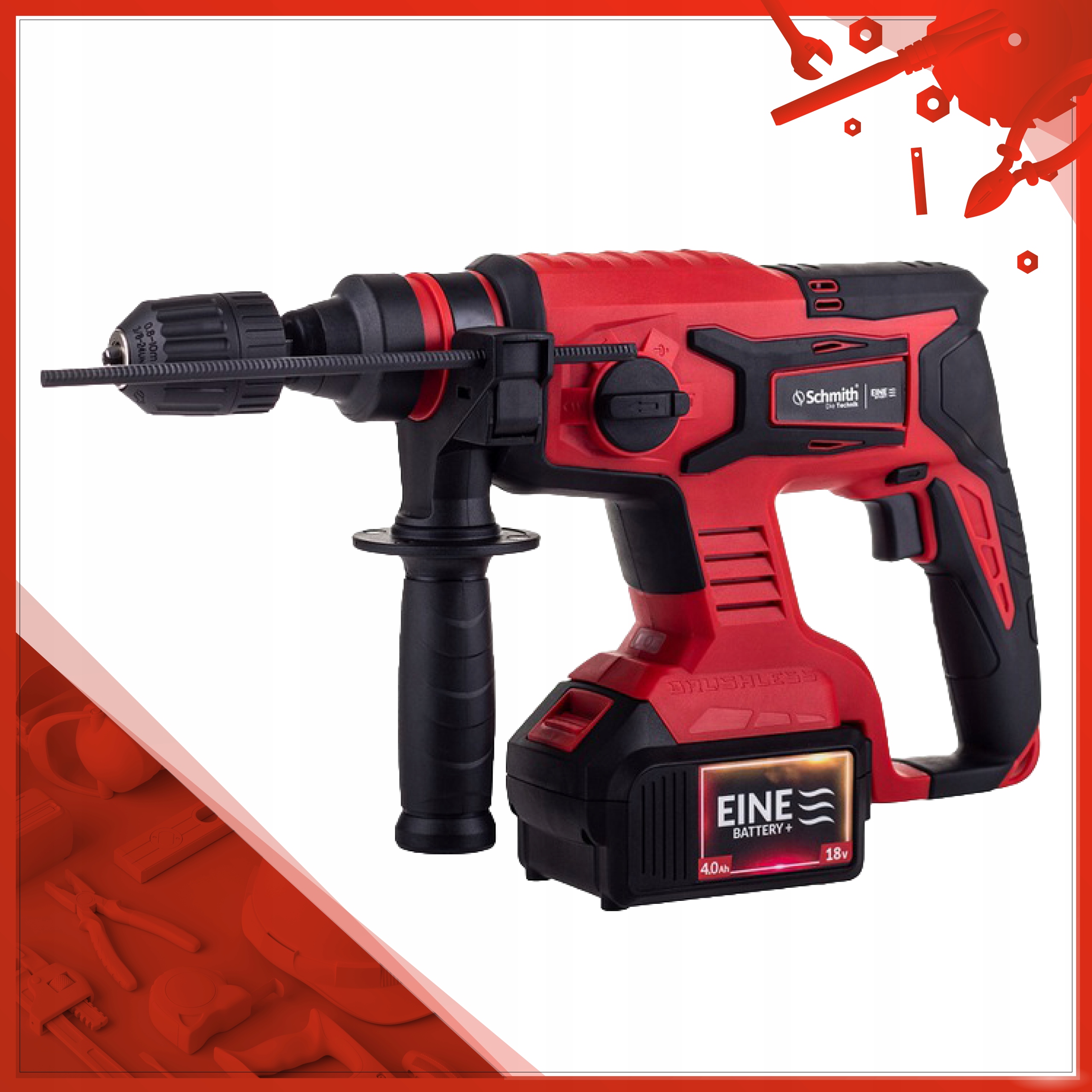 MŁOTOWIERTARKA WIERTARKA MŁOT UDAROWY SDS+ SCHMITH Typ uchwytu SDS Plus