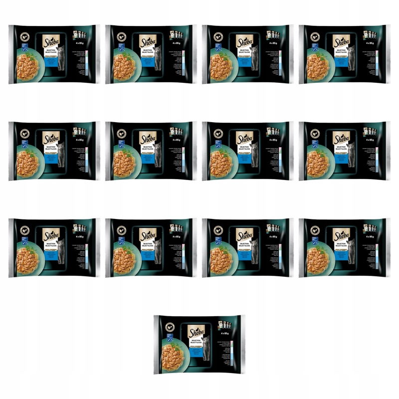 Sheba Výběr v Sauce Rybí příchutě omáčka 85 g X13