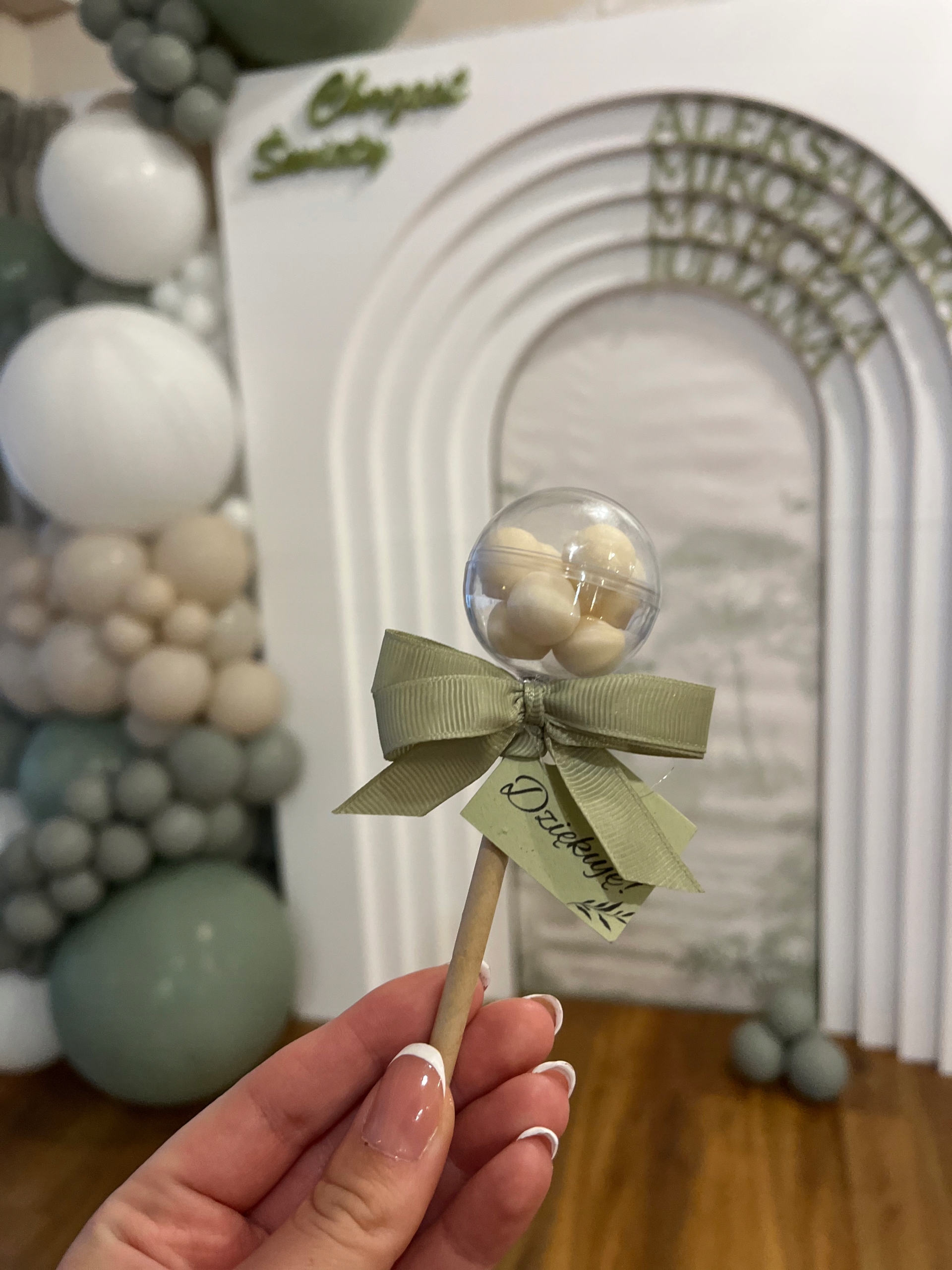 Podziękowania dla gości GRZECHOTKA Chrzest Św./ Baby Shower/ Komunia Marka bez marki