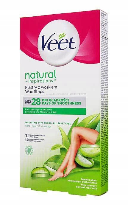 

Veet Plastry z woskiem Depilacja Całe Ciało 12 szt