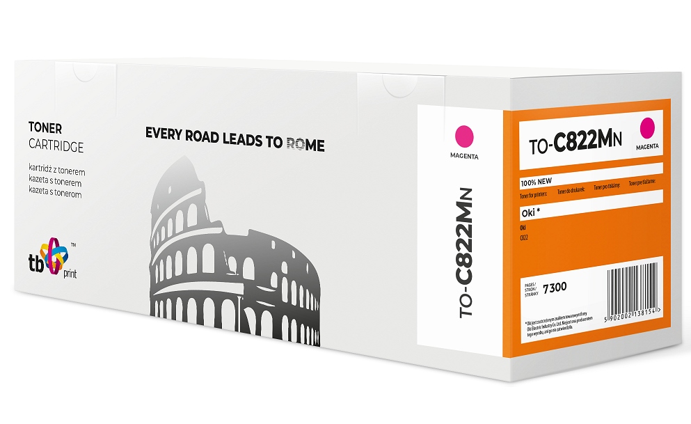 Toner Tb kompatibilní s Oki C822 TO-C822MN Ma