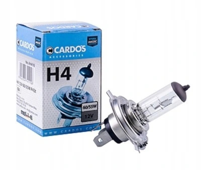 

H4 12V 60/55W Żarówka K2 Cardos P43T