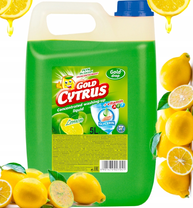 

Gold Cytrus Płyn do mycia naczyń 5L