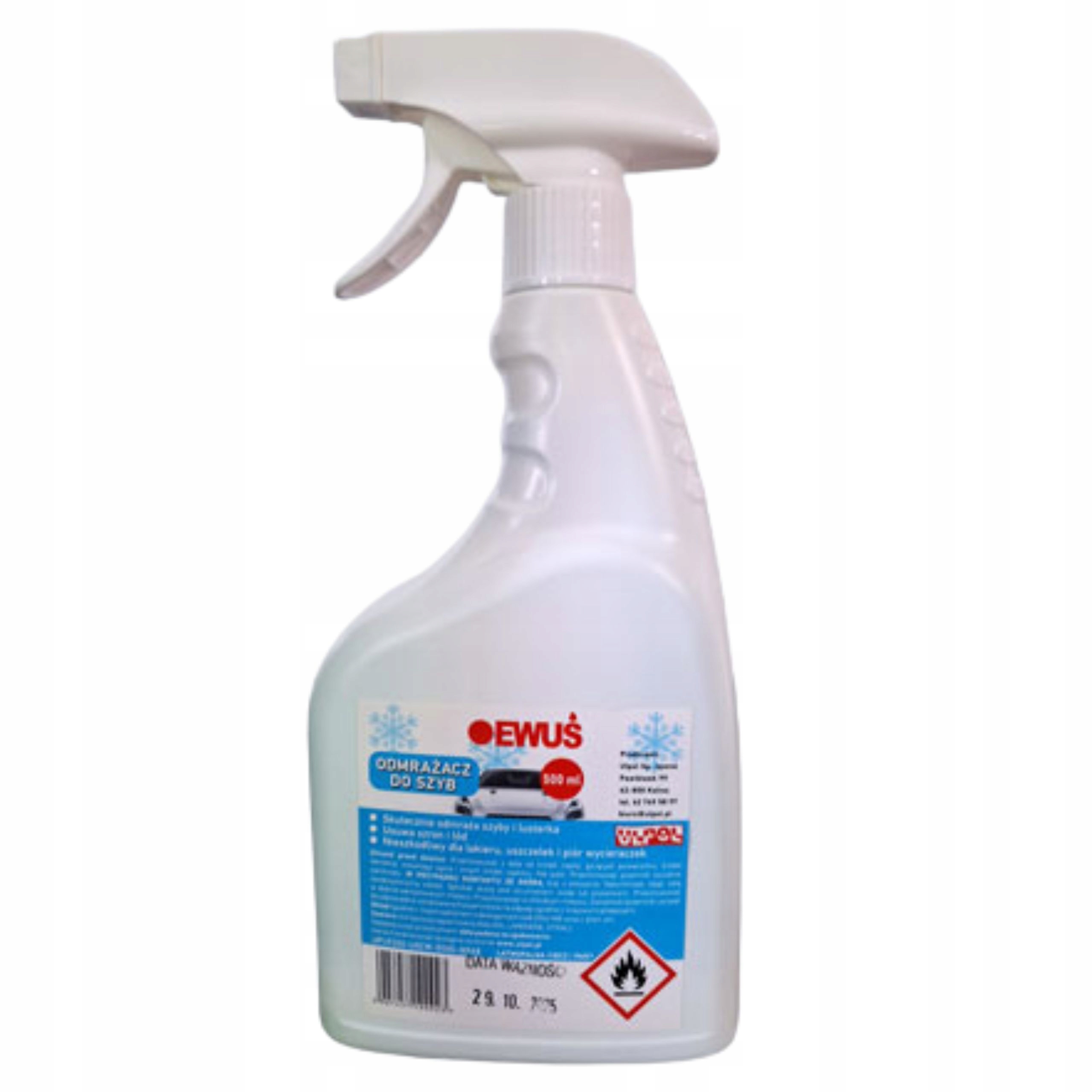 Odmrażacz do szyb samochodowych Ewuś butelka z ropylaczem 500ml