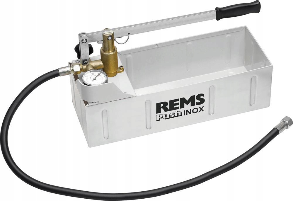 Push Inox Ručná testovacia pumpa Rems s manometrom 6 MPa/60bar/870 psi