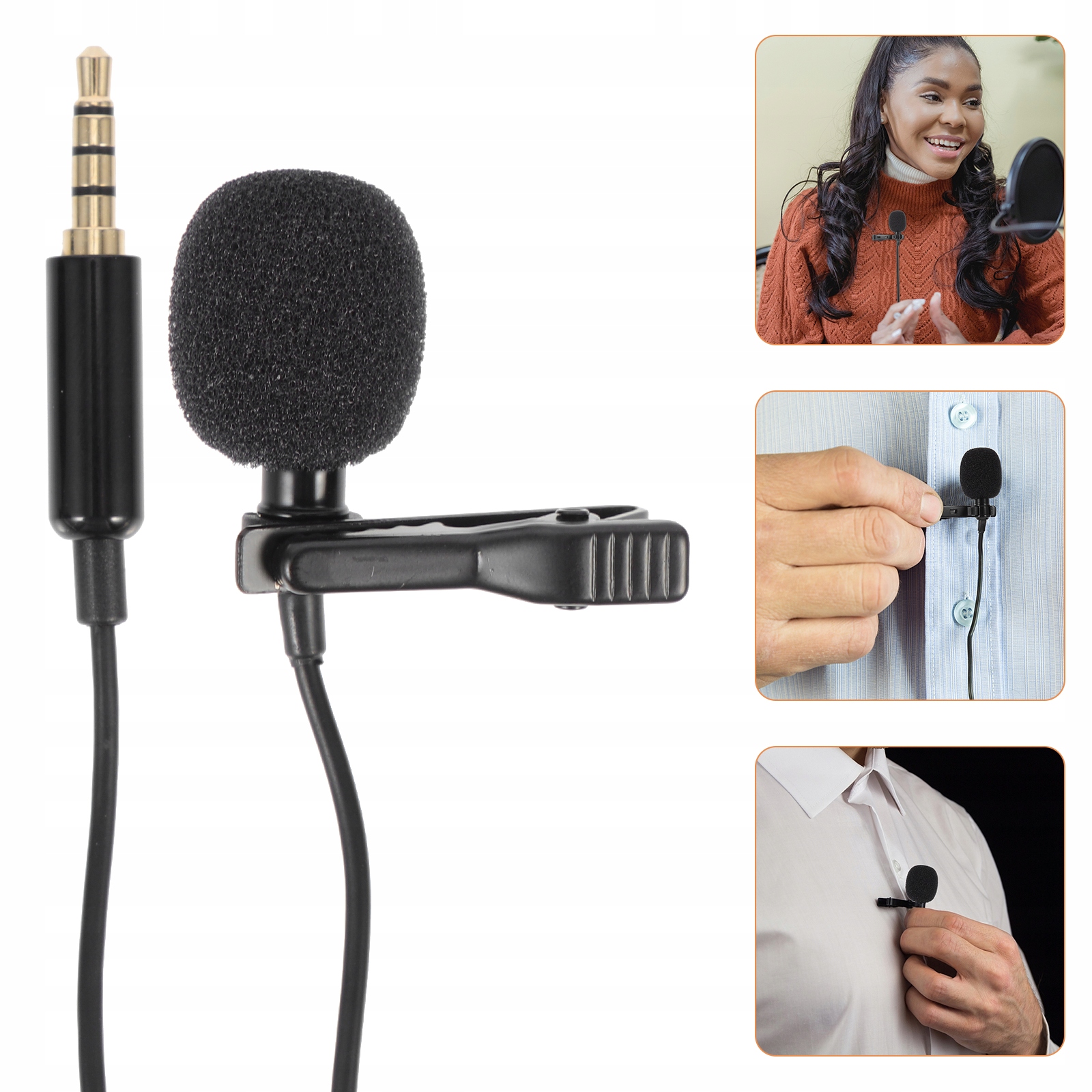 Nagrywanie mikrofonu krawatowego Asmr Kod producenta 14662655