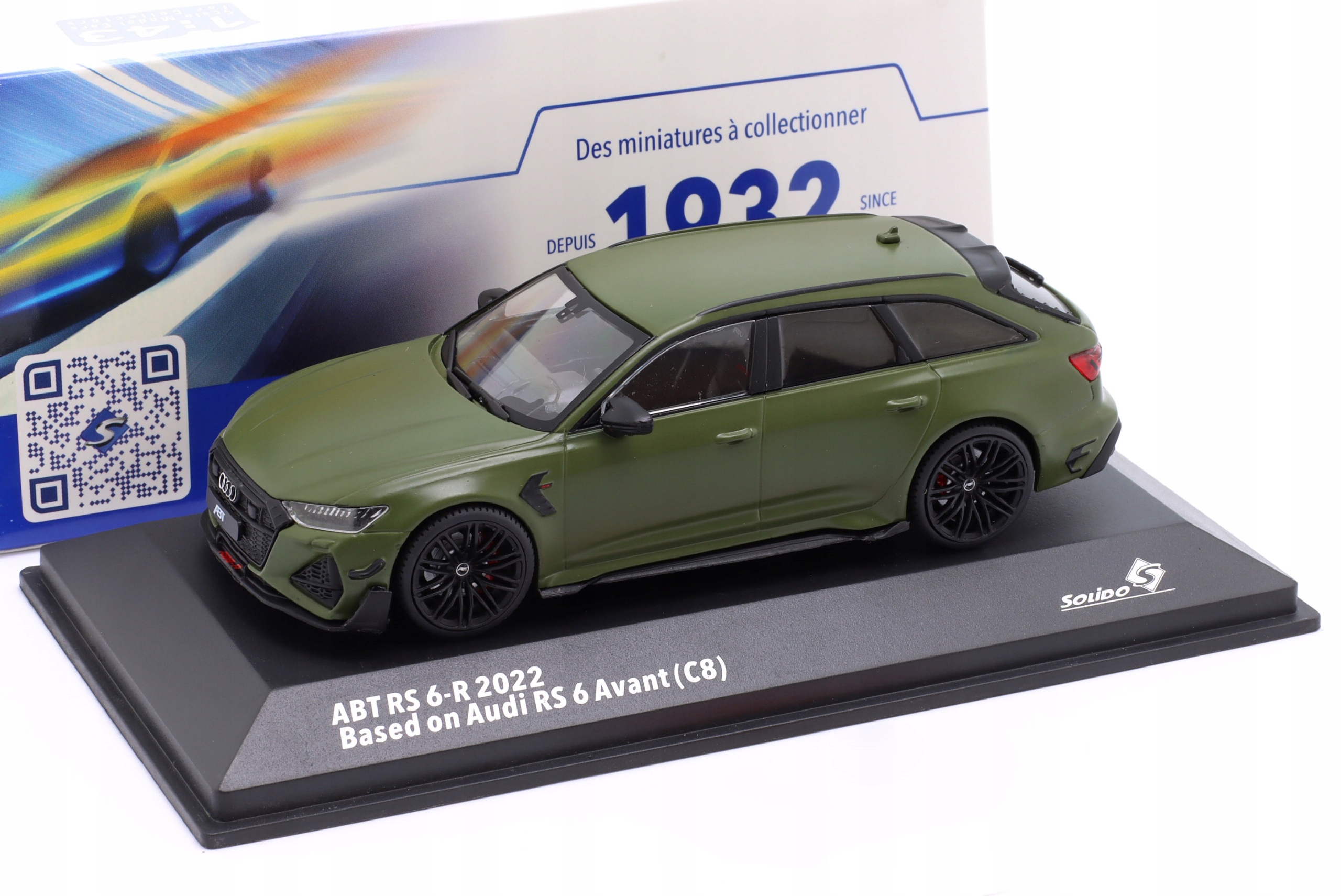 Solido Audi RS6-R (C8) Abt 2022 Olivově zelená 1:43