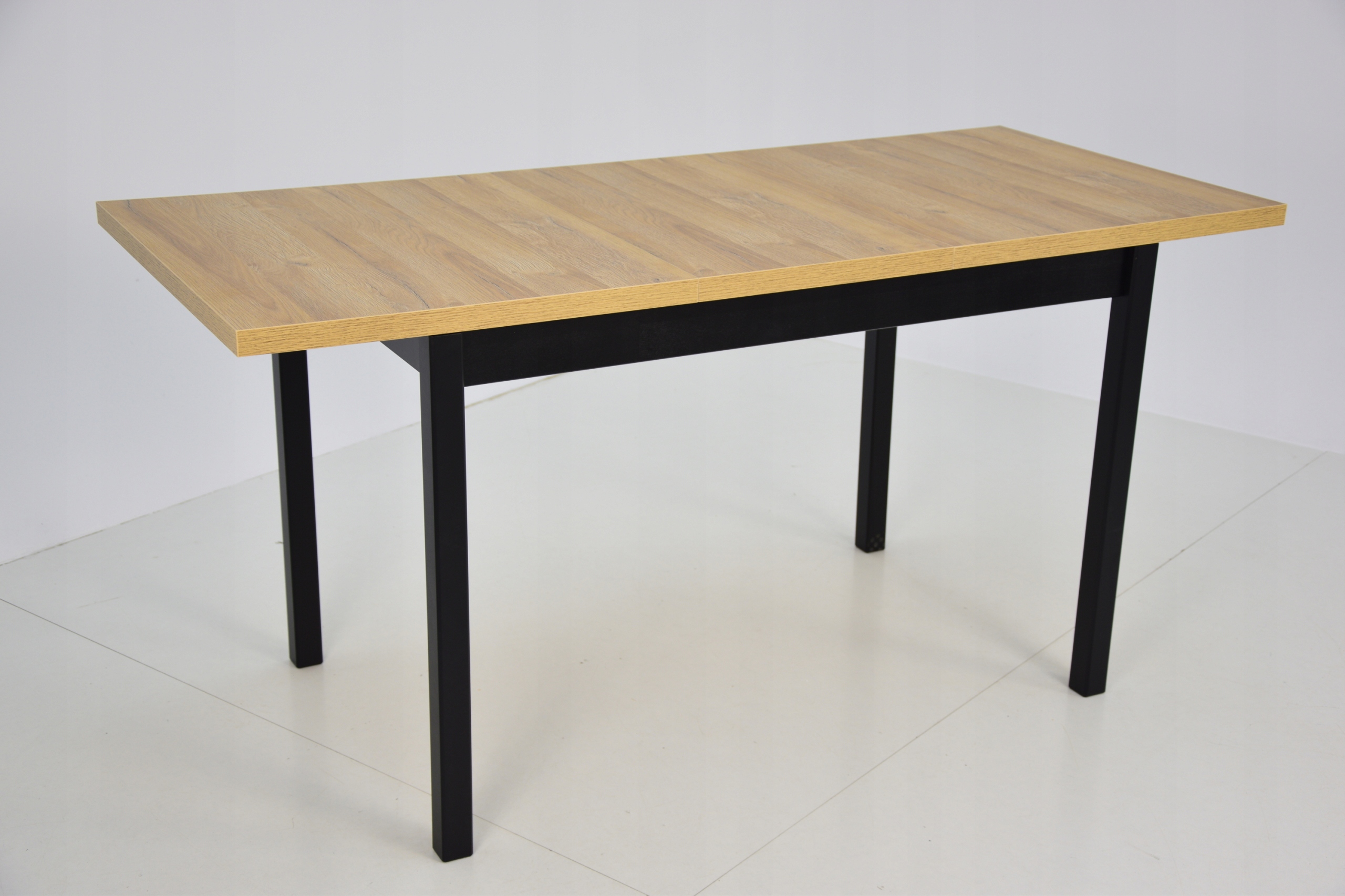 Zestaw 4 krzesła i stół 70x120/160 SZARY WELUR Materiał drewno