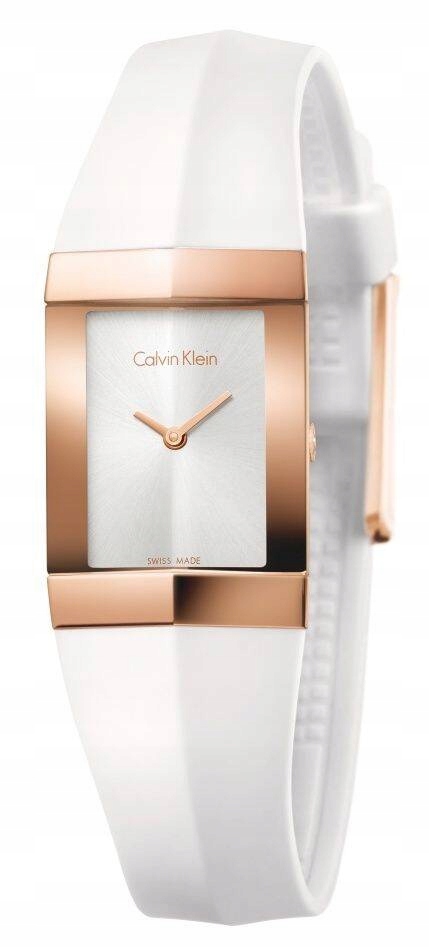 Zegarek damski Calvin Klein fashion pasek kauczuk