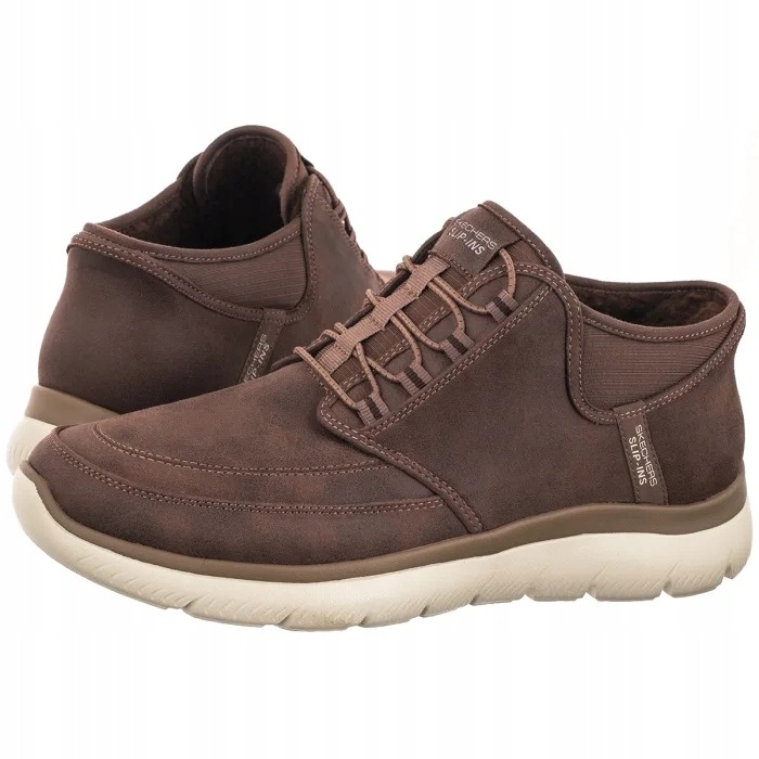 Pánské boty Kotníkové Boty Skechers Summits-Siegul Chocolate 232927 Hnědé