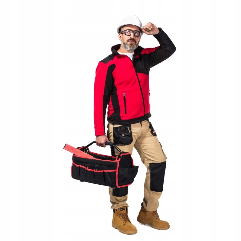 Bluza polarowa czerwono-czarna LahtiPro roz. L Marka Lahti Pro