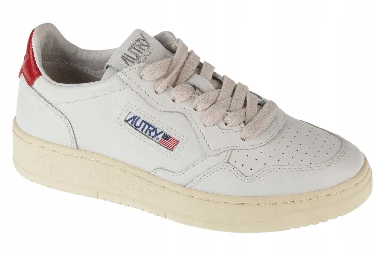 Autry Medalist Leather Low [37] Buty Sneakersy Damskie Skórzane Biały