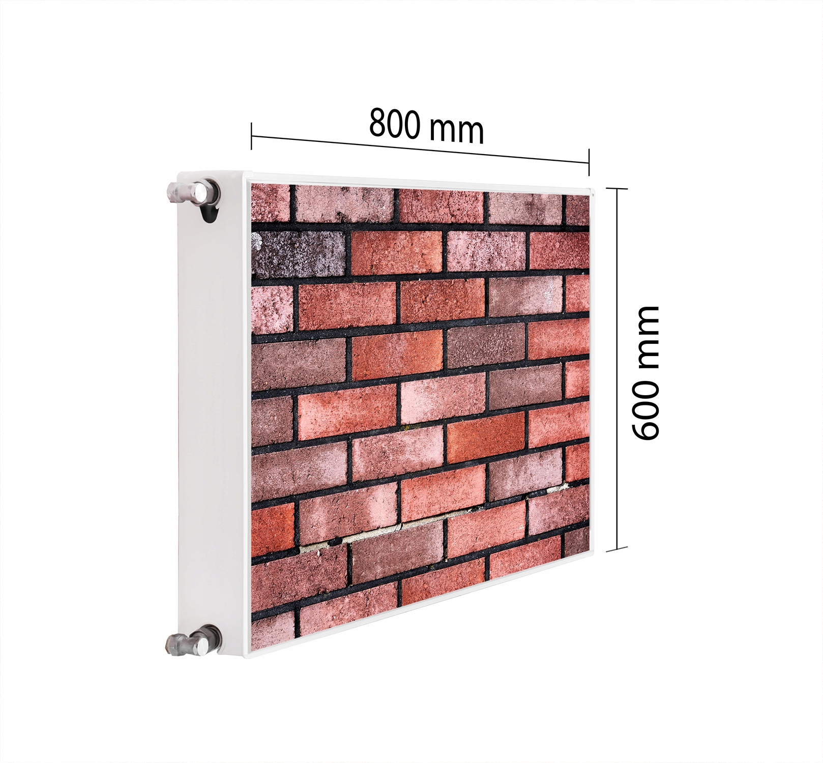 Magnetická Krytka Na Radiátor 80x60 Cihlová Podložka Magnet