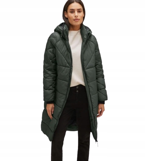 Street One Zelená Prošívaná Zimní Bunda S Kapucí 42 6BB
