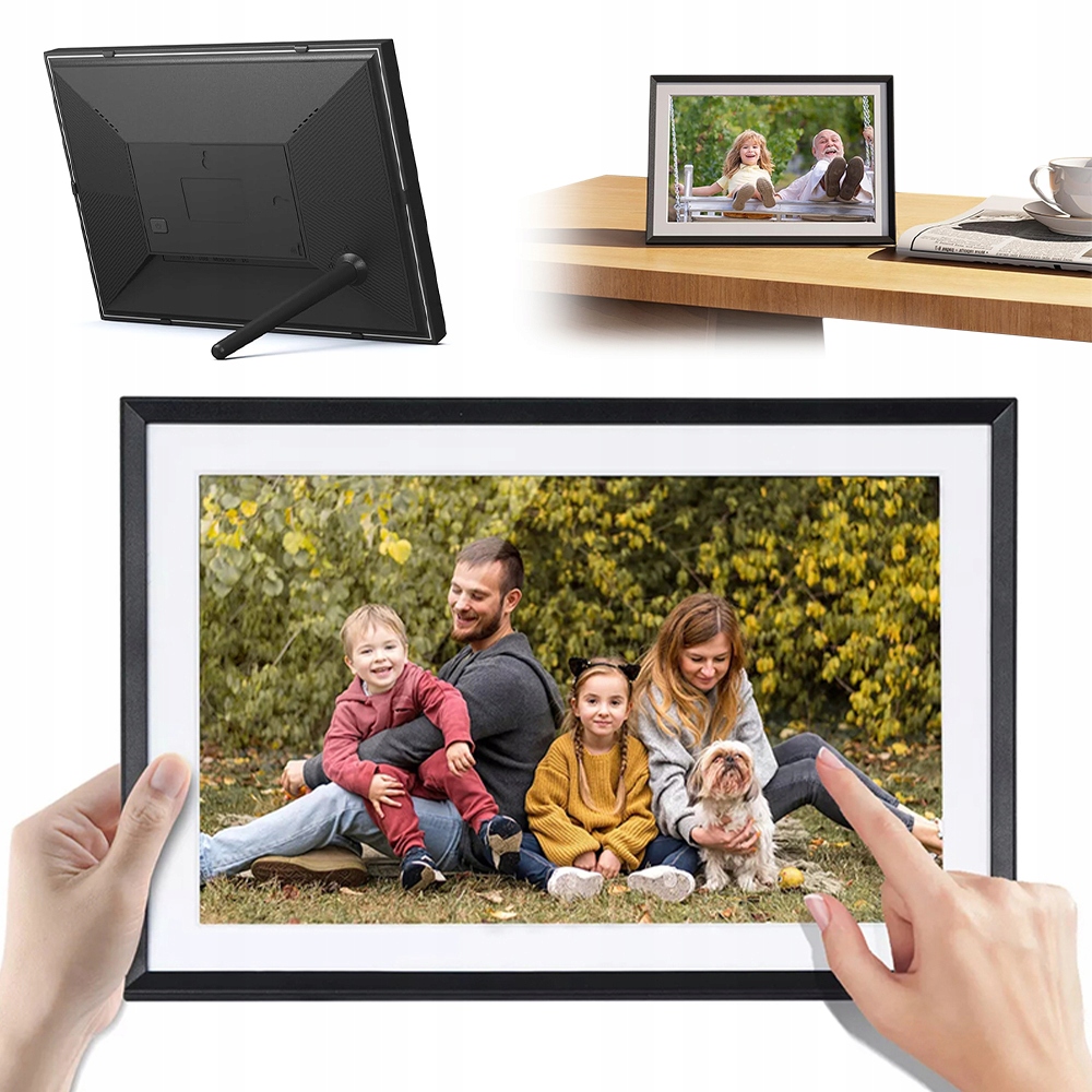 Digitální Rámeček Wifi 32GB 10,1 Palce Dotyková Obrazovka 16:10 Ips 1280P