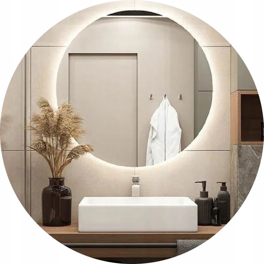 Okrúhle Led Zrkadlo 70 CM S Podsvietením