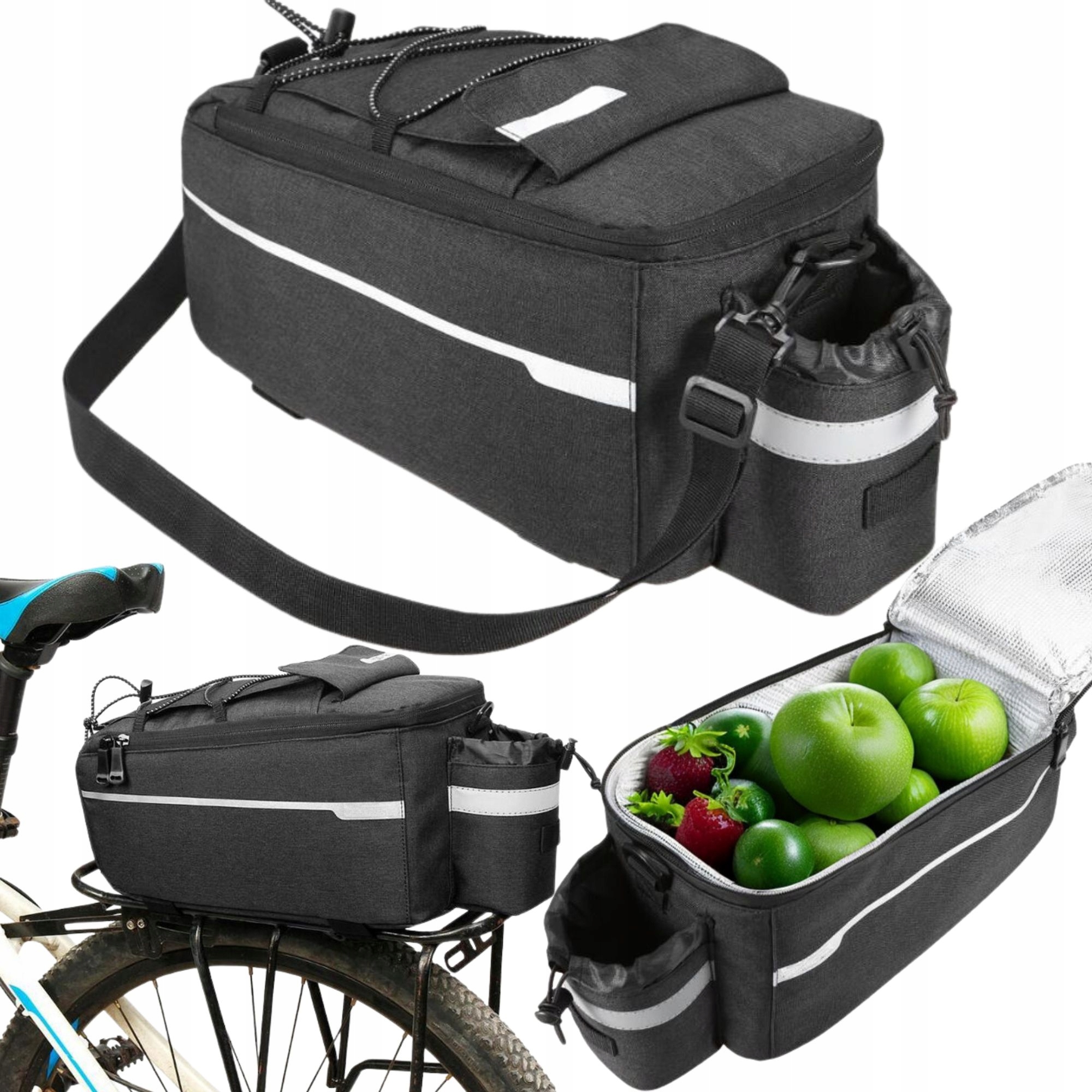 TORBA NA BAGAŻNIK RAMIĘ ROWER SAKWA ROWEROWA