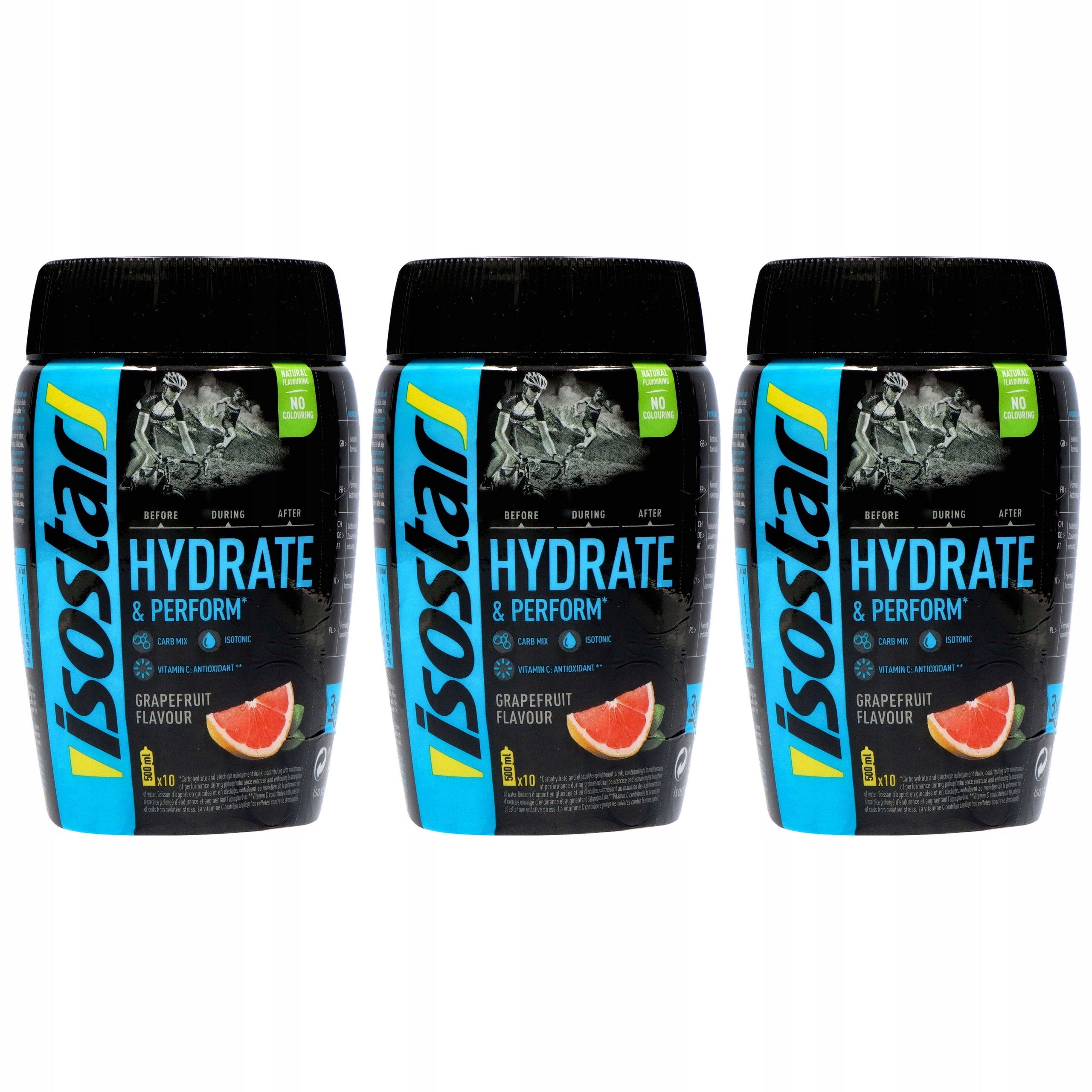 3x Isostar Koncentrát 400 g Nápoj Isotonic Vitamín C