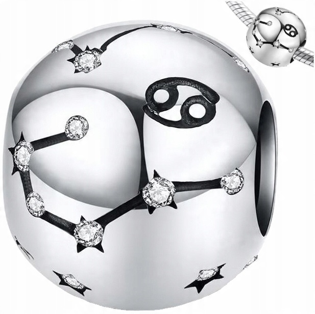 

Charms srebro 925 Znak Zodiaku Rak zawieszka pr925