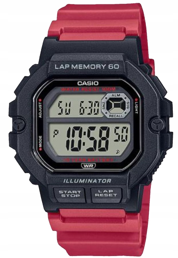 Pánské sportovní hodinky na řemínku Casio WS-1400H 4A Gravírování Bonus