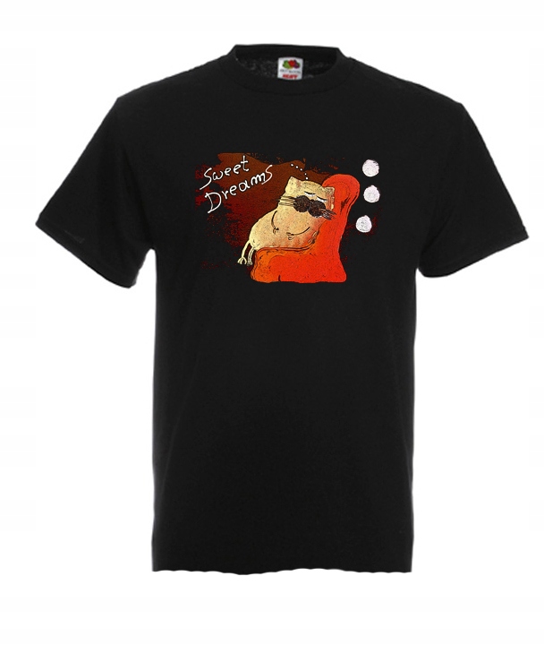 

XXXL Koszulka Męska Koty Soft Kitty Śmieszne Wzory