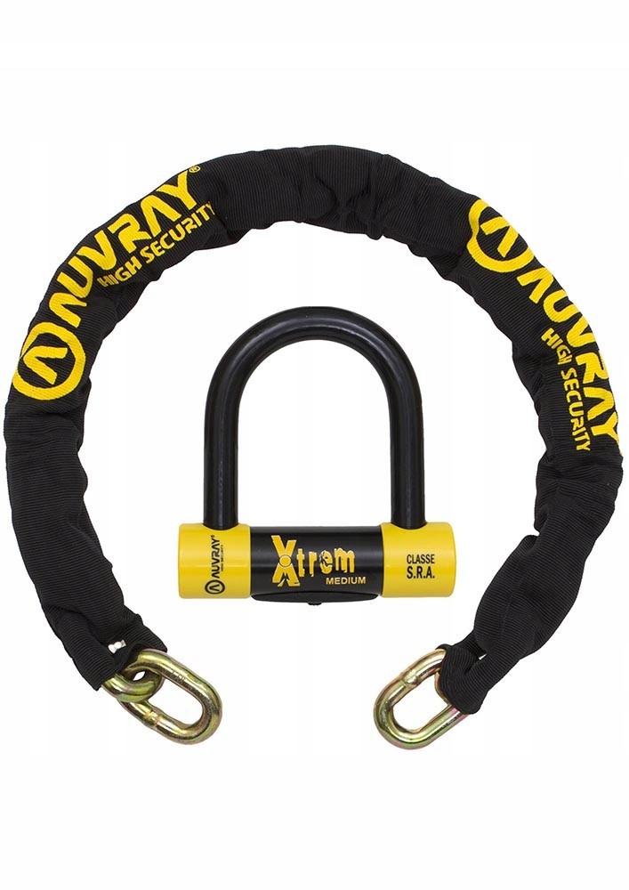 Auvray sada reťazí s visiacim zámkom Xtrem Medium dĺžka 100 cm, priemer 13,5 mm