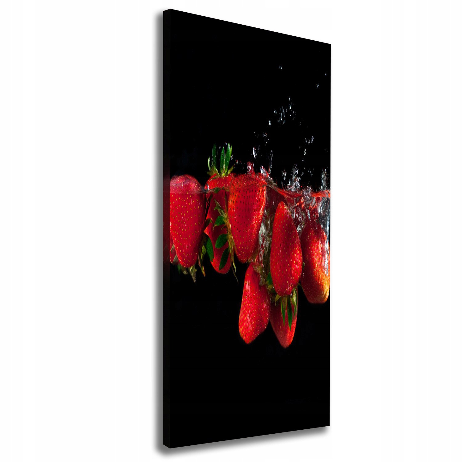 

Foto obraz na płótnie Truskawki w wodzie 50x125 cm