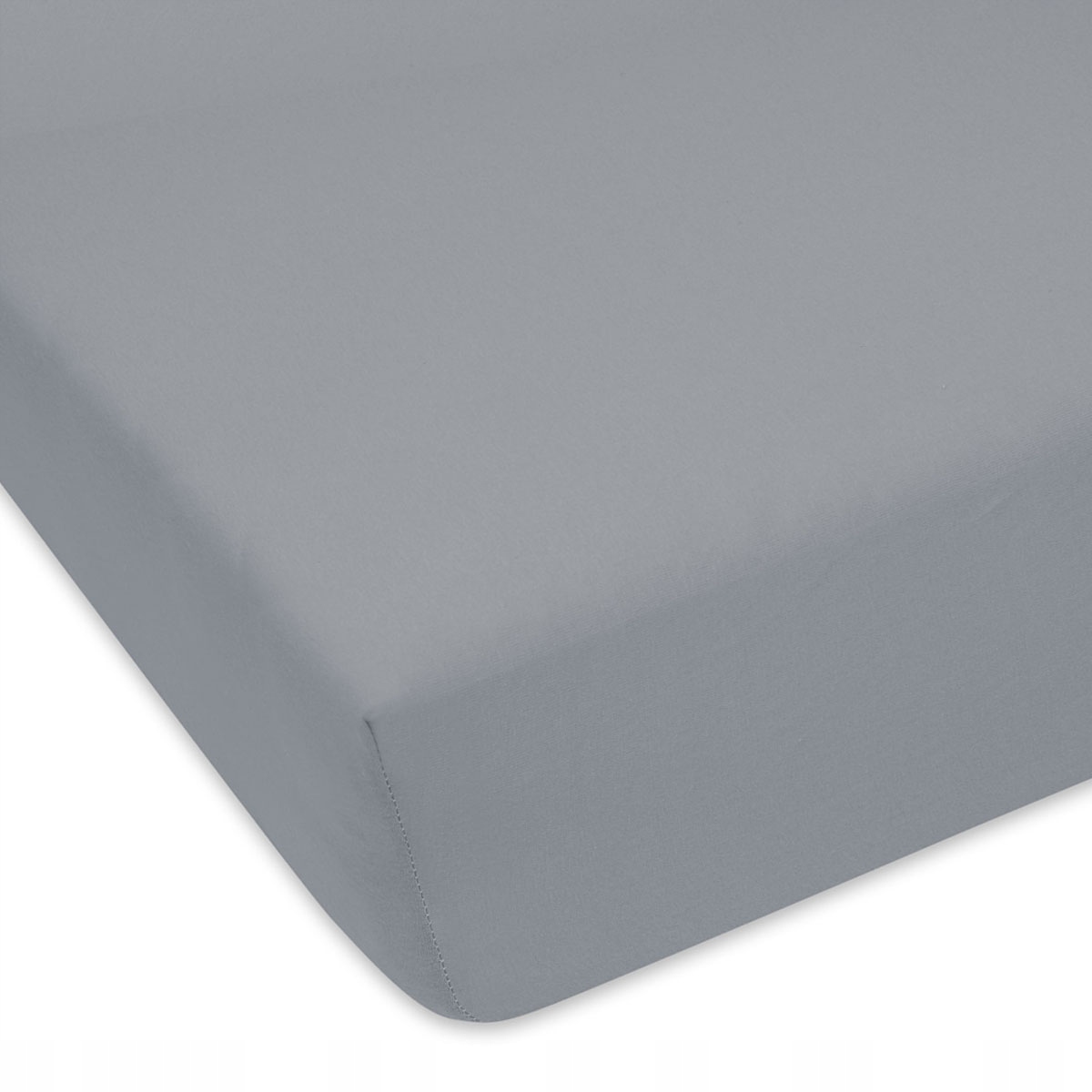 

Prześcieradło jednolite szare jersey 90x180 cm