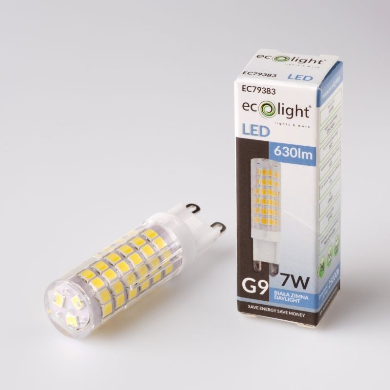

Żarówka Led G9 7W 230V 6500K 630lm 270° Ecolight