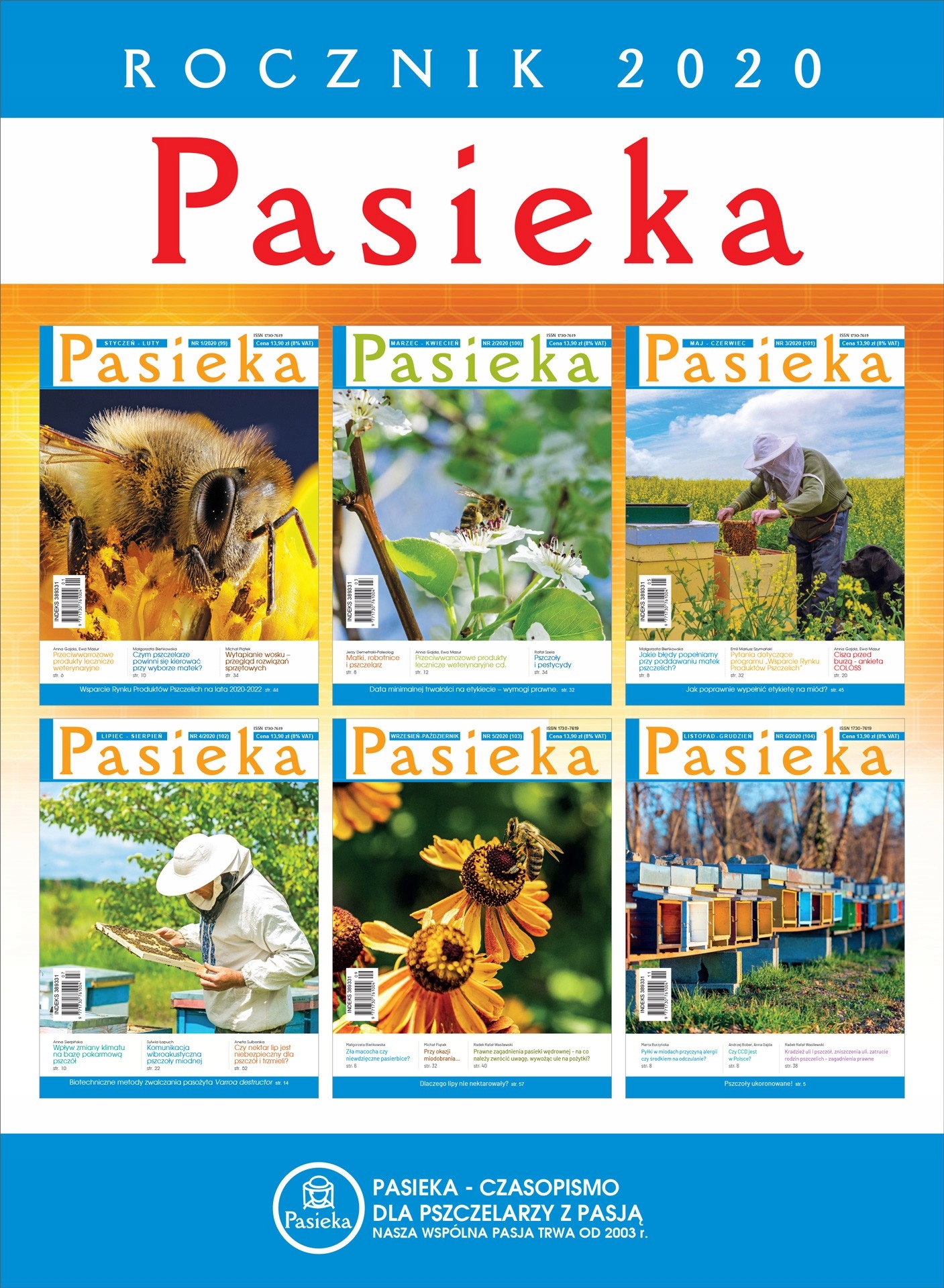 

Rocznik czasopisma Pasieka 2020r