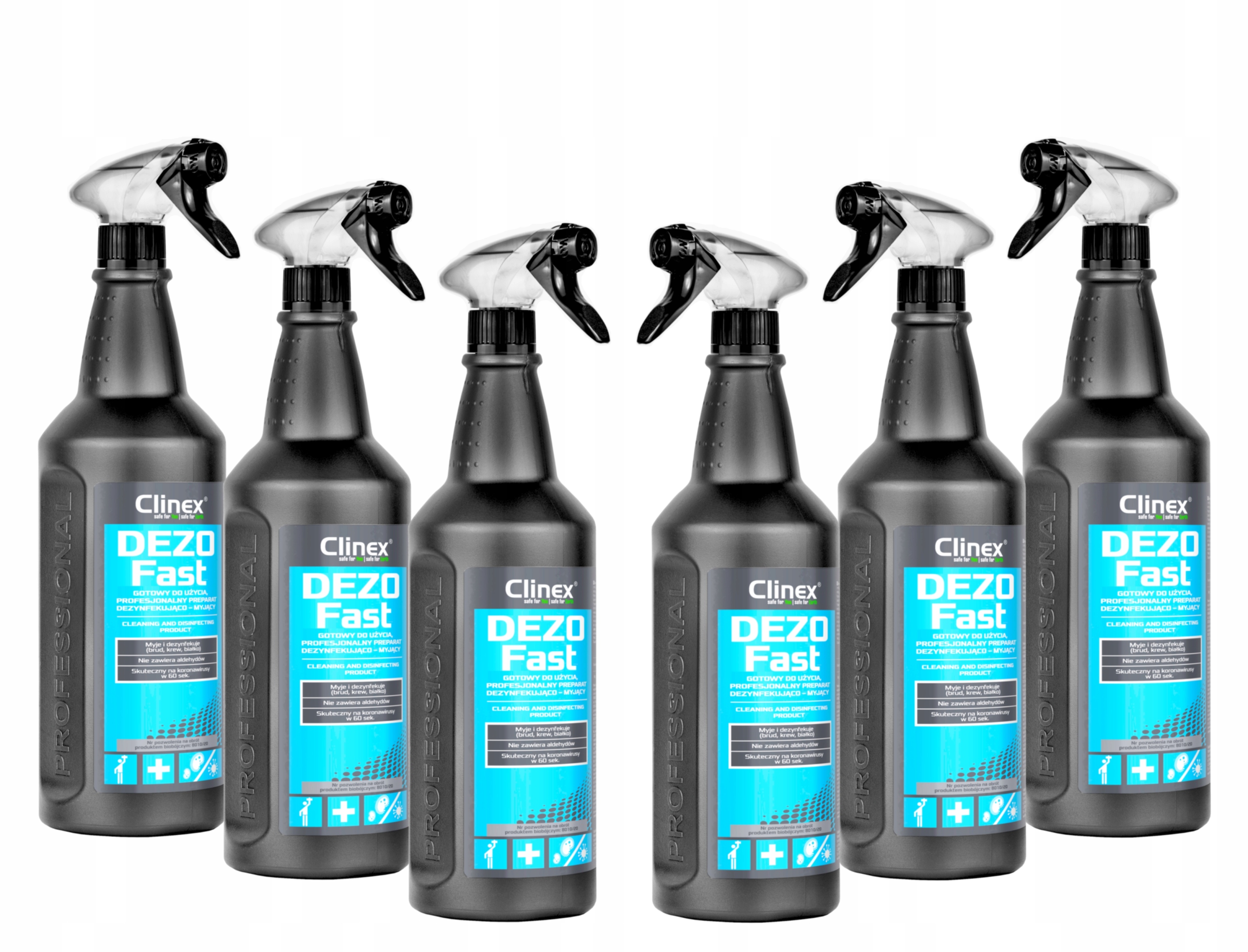 

Clinex DEZOFast zestaw do dezynfekcji 6x1L