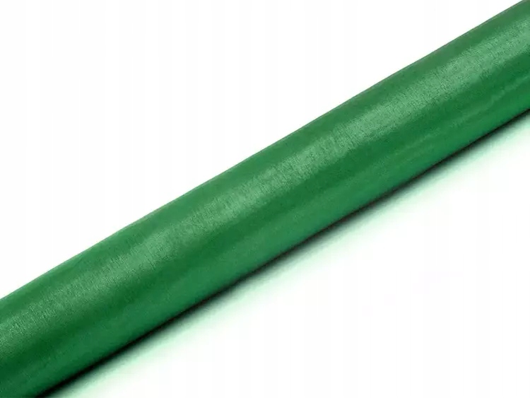 

Dekoracje Weselne Bieżnik Organza Zielona 9m 36cm