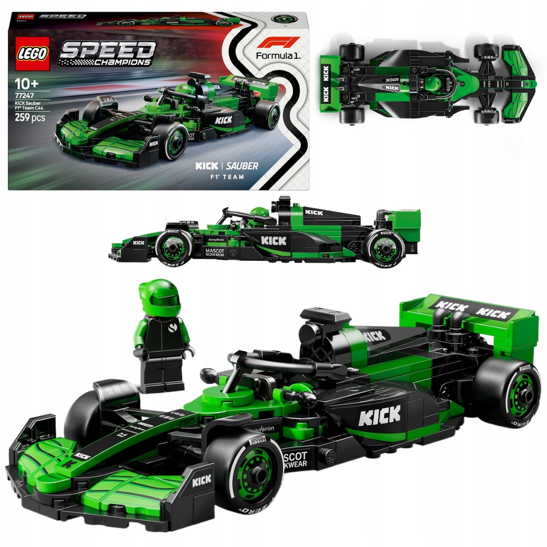 Lego Speed Champions 77247 Formule F1 Kick Sauber Team C44 Závodní auto