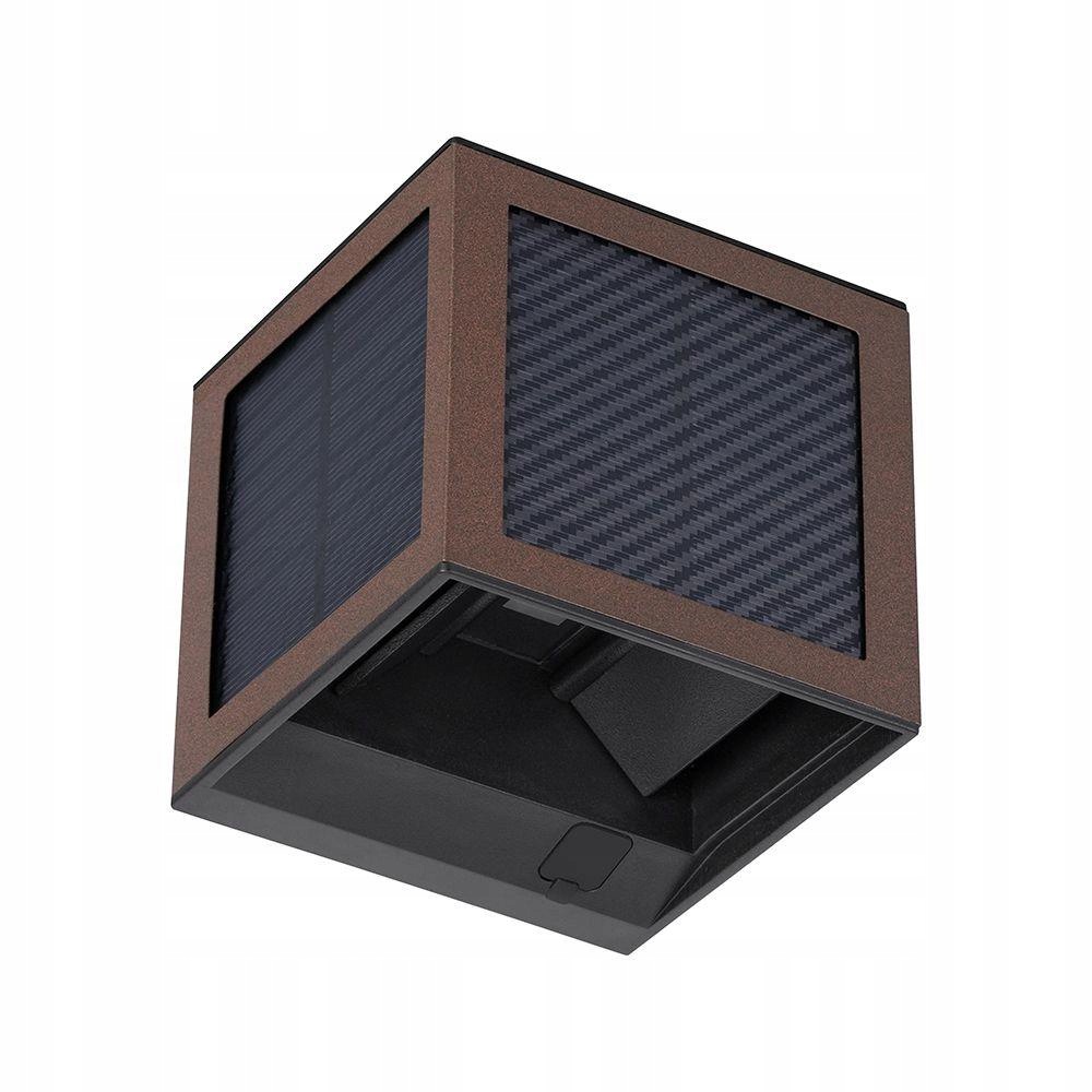 V-tac Solární nástěnné svítidlo/USB 9W Led IP65 senzor pohybu VT-408CCT