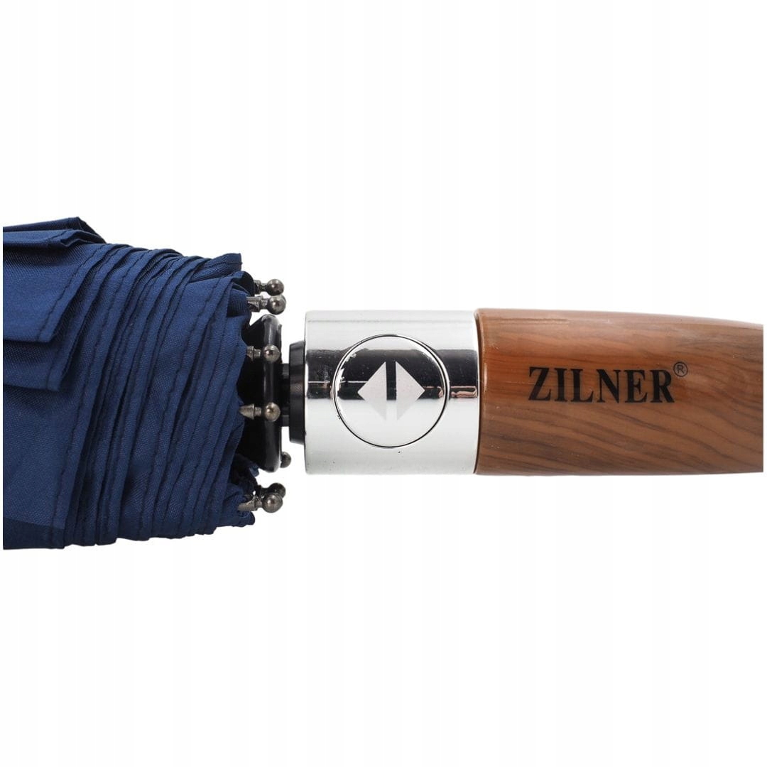 PARASOL GRANATOWY DUŻY Z ZAGIĘTĄ RĄCZKĄ AUTOMAT Marka inna