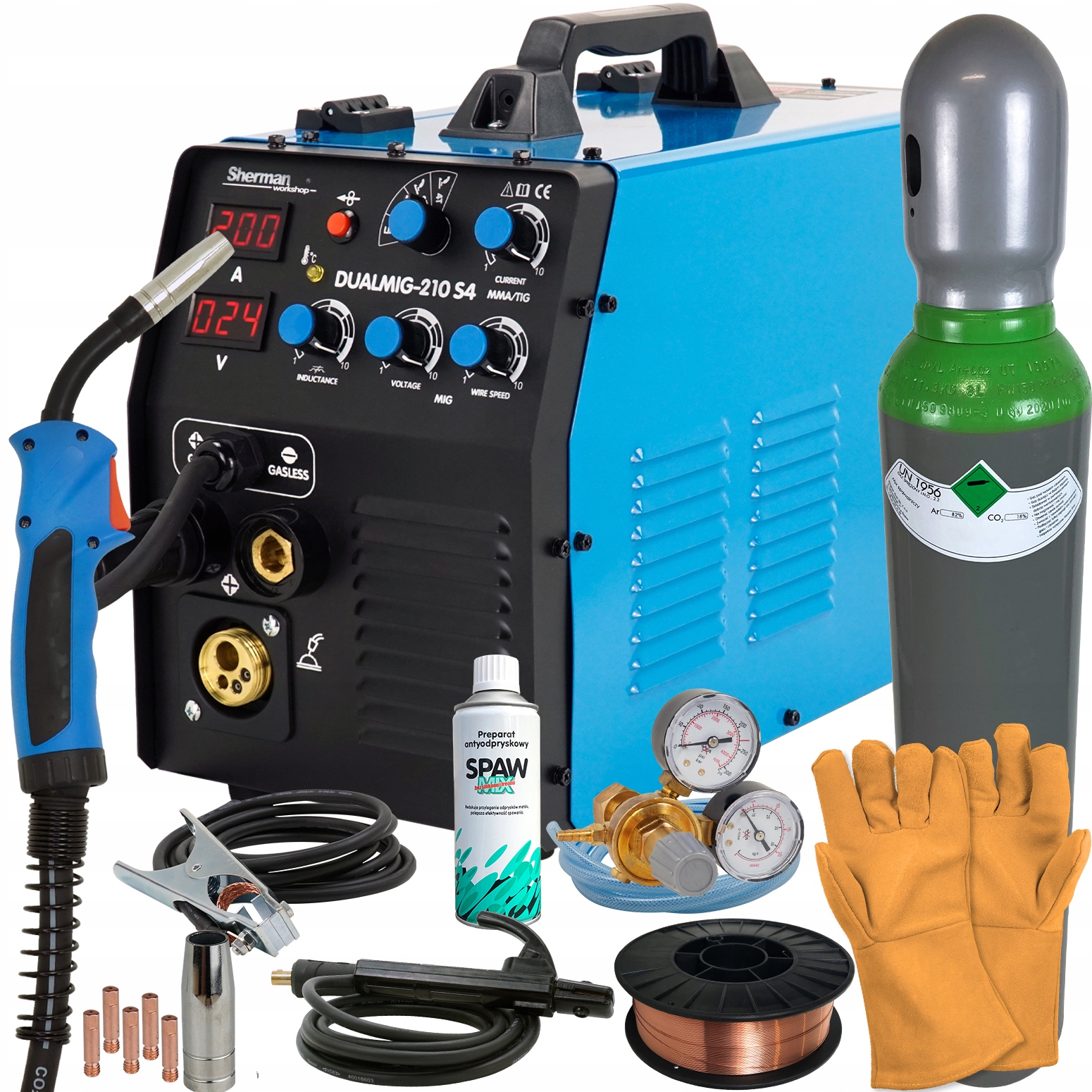 Spawarka MIGOMAT MIG 210 MMA TIG zestaw MAG 200A