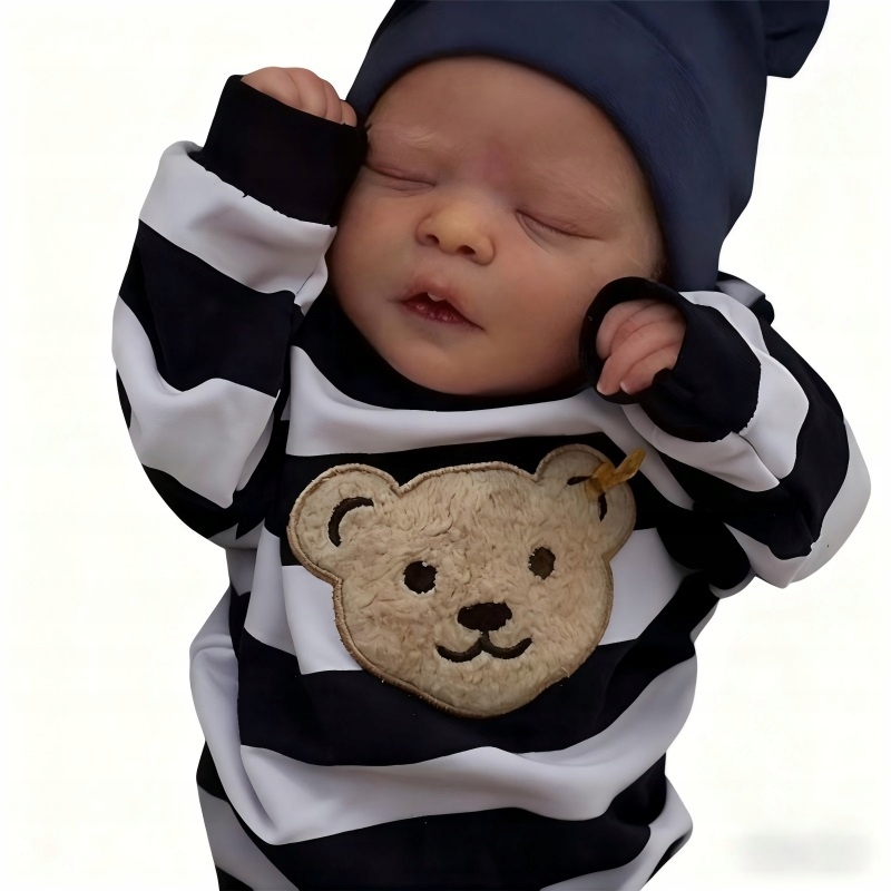 Śpiąca Lalka Reborn Jak Prawdziwe Niemowlę 49 CM