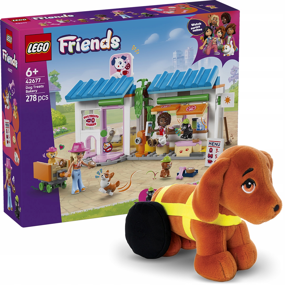 Lego Friends Pekárna s psími pamlsky 42677 Plyšák Pejsek