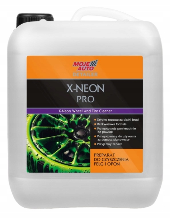 MOJE AUTO DETAILER X-NEON PRO PREP. DO CZYSZCZENIA FELG I OPON 5L 19-677