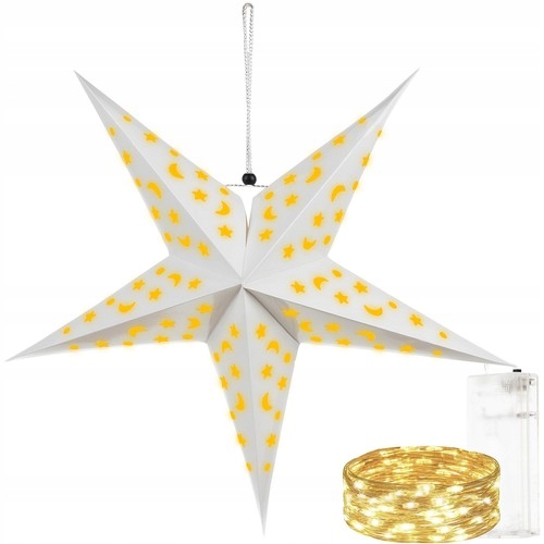 

Świecąca Gwiazda Led 3D 50cm Dekoracja Świąteczna