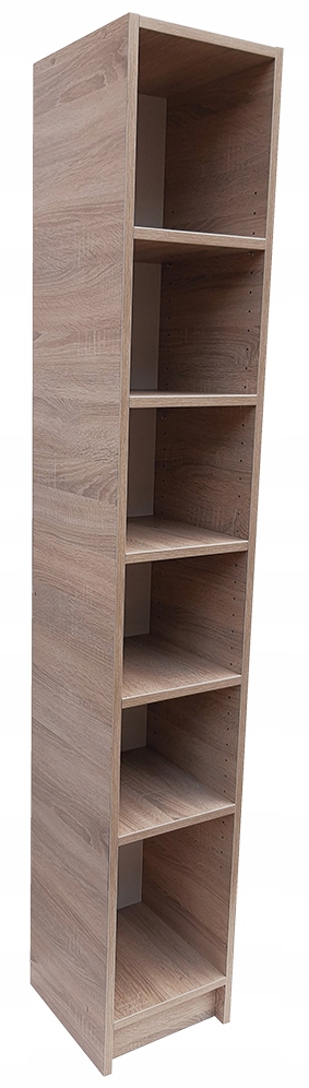 REGAŁ NA KSIĄŻKI I SEGREGATORY BIUROWY DĄB SONOMA 30x30x180cm