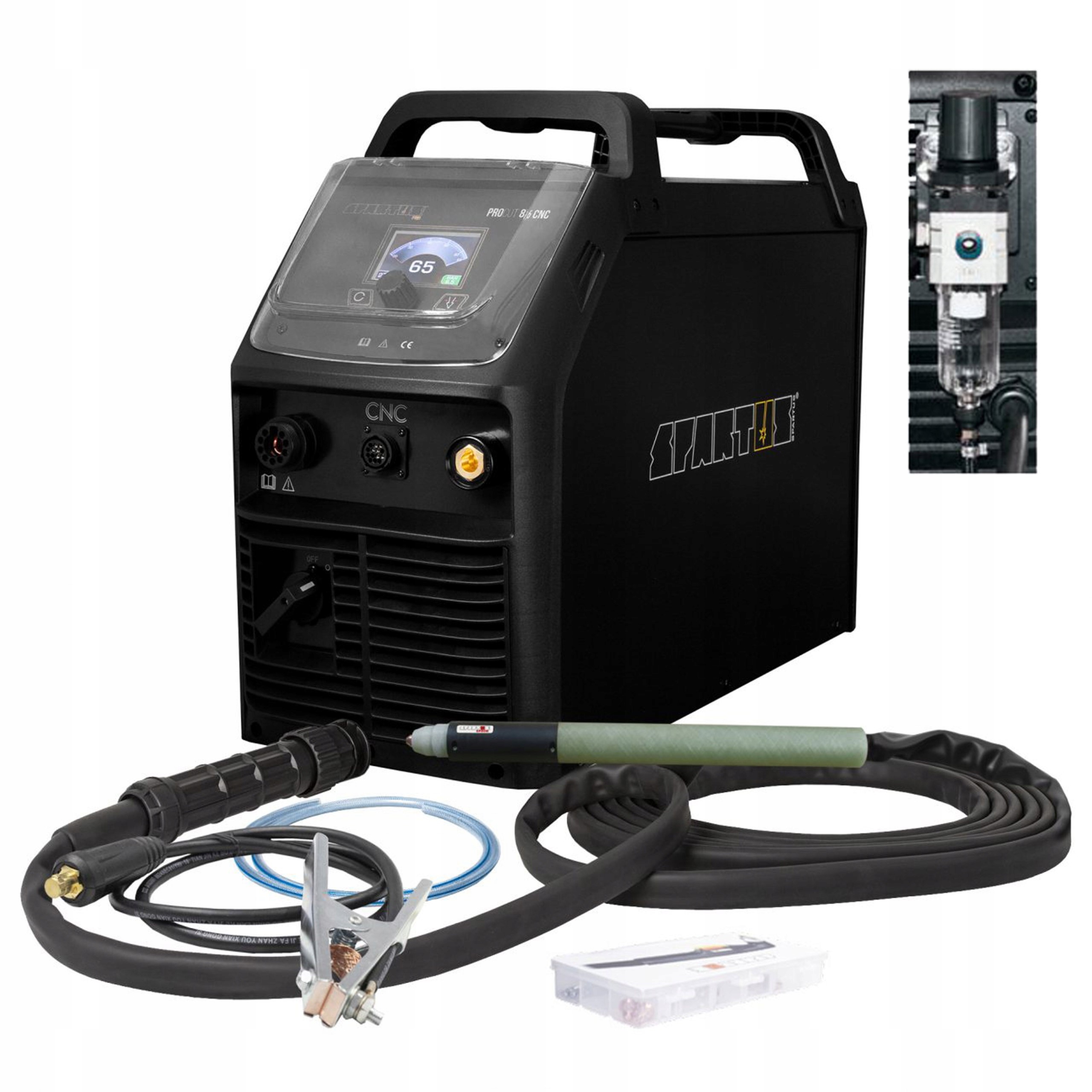 Plazmová Řezačka Plasma Spartus Procut 85 Cnc 400V 65A 40 MM Igbt LCD Hf