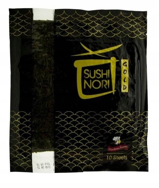

Papier do Sushi Glony Nori Gold Algi 10 arkuszy Kś