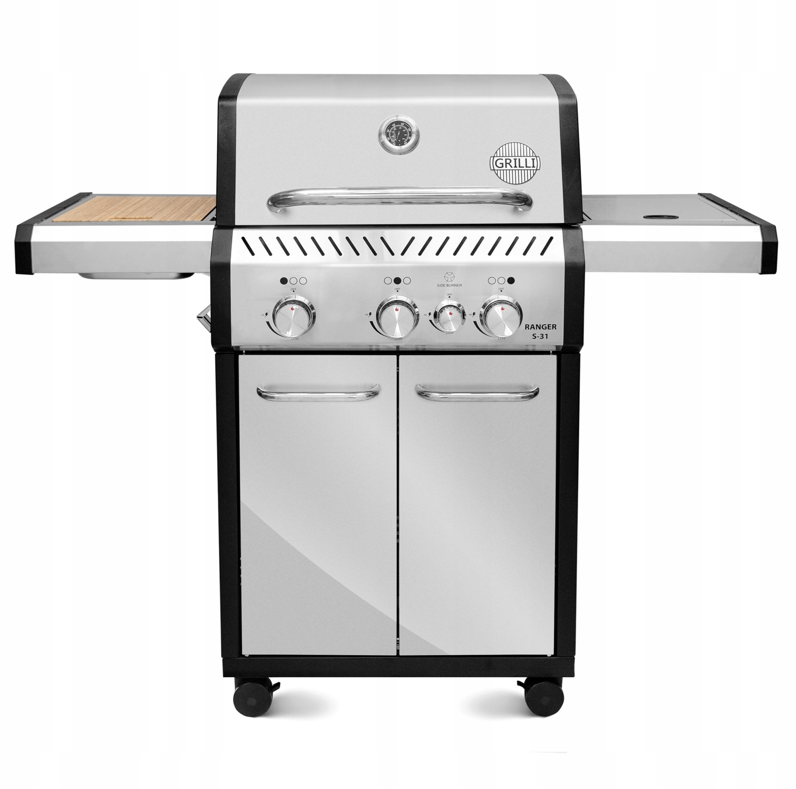 Grill gazowy Ranger 31 z czarną obudową