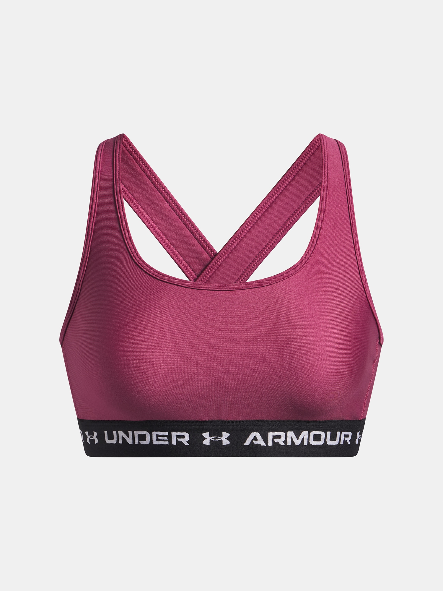 Under Armour Dámská podprsenka Under Armour Crossback Mid Bra-RED